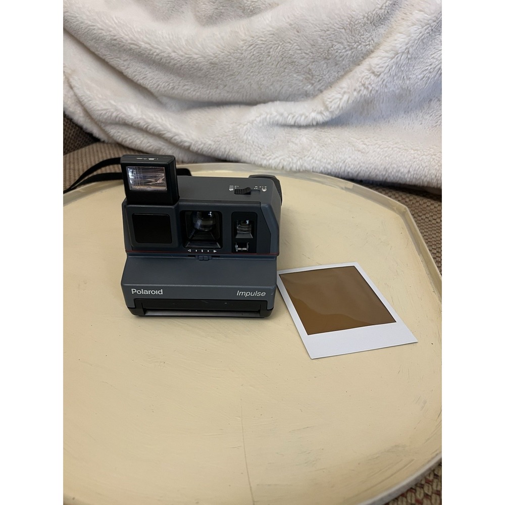 Vintage Polaroid Impulse 600 Instant Film Camera Gray